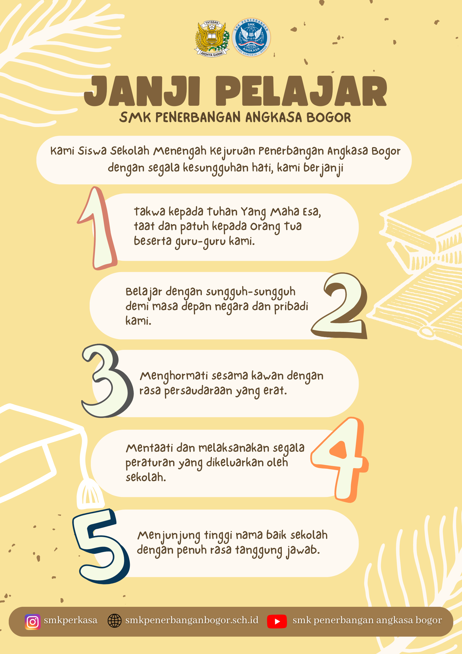 Janji Pelajar – SMK Penerbangan Bogor